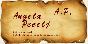 Angela Pecelj vizit kartica